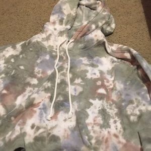 Tie-Dye Cropped Hoodie